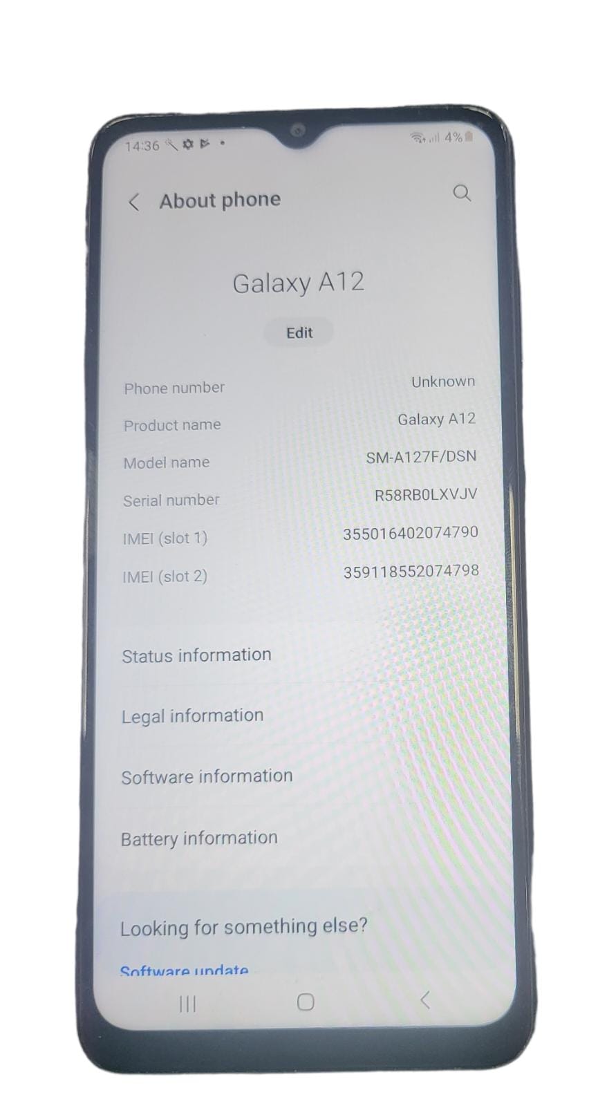 Samsung Galaxy A12 Dual Sim (4GB+64GB) Black, Unlocked