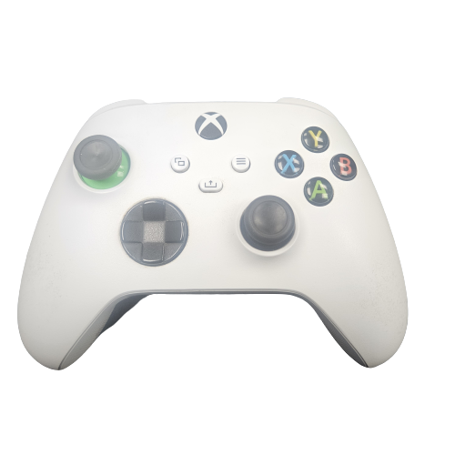 Xbox One Controller - White Base - Green And Grey Buttons - Unboxed