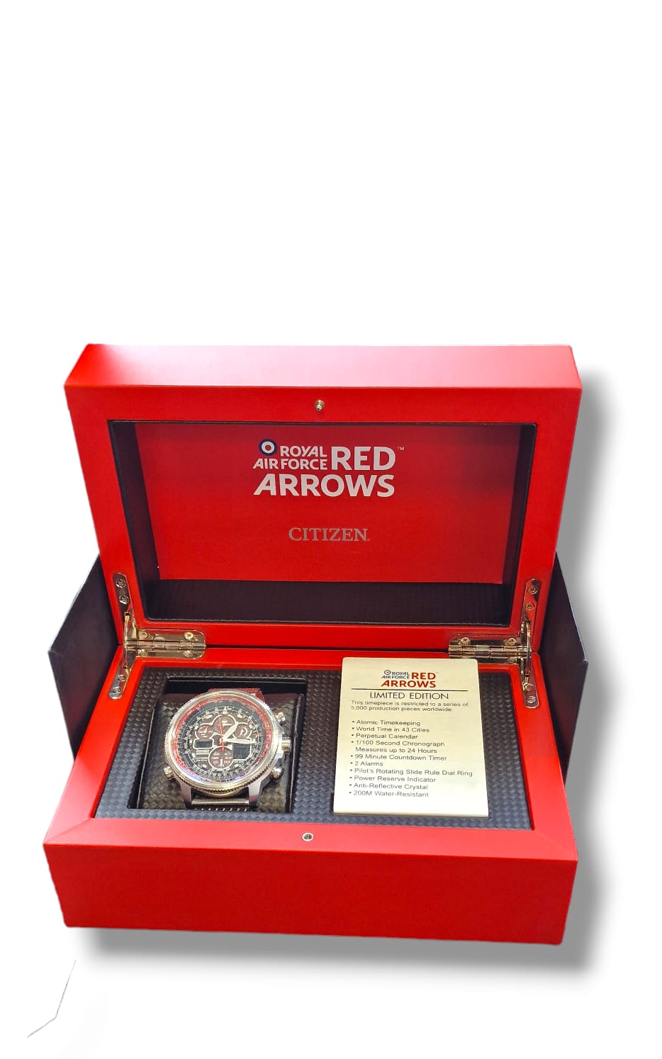 Citizen Red Arrows LTD.Edition watch in case