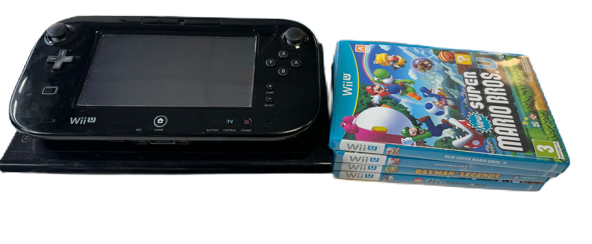 Wii U - With 4 Games