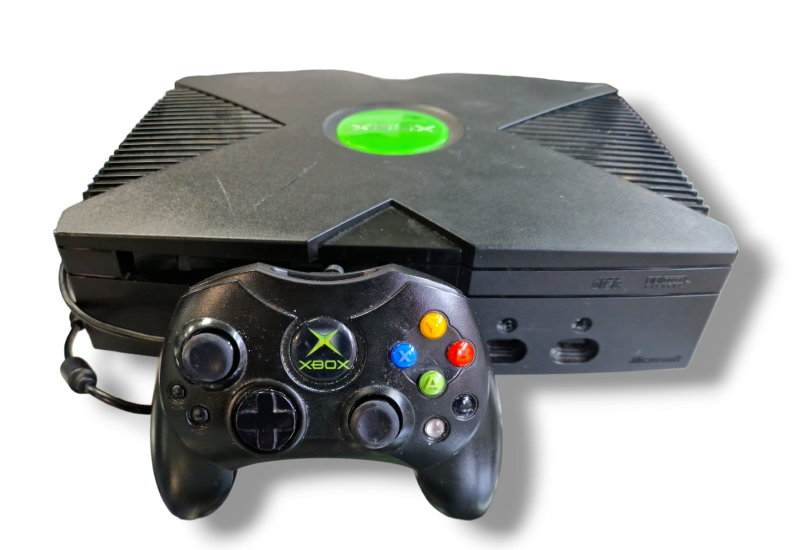 XBOX original console with smaller controller (disc drive faulty)