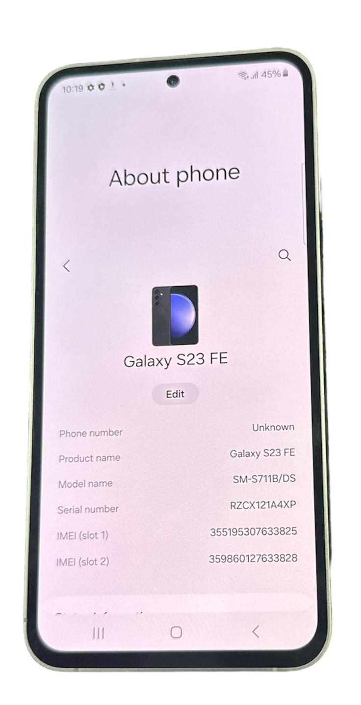 Samsung Galaxy S23 FE 5G Dual Sim 128GB Graphite, Unlocked