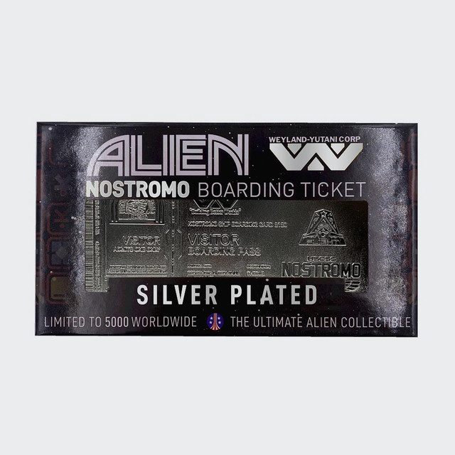 Alien Nostromo Silver Plated Ticket – Just 5000 Worldwide - New