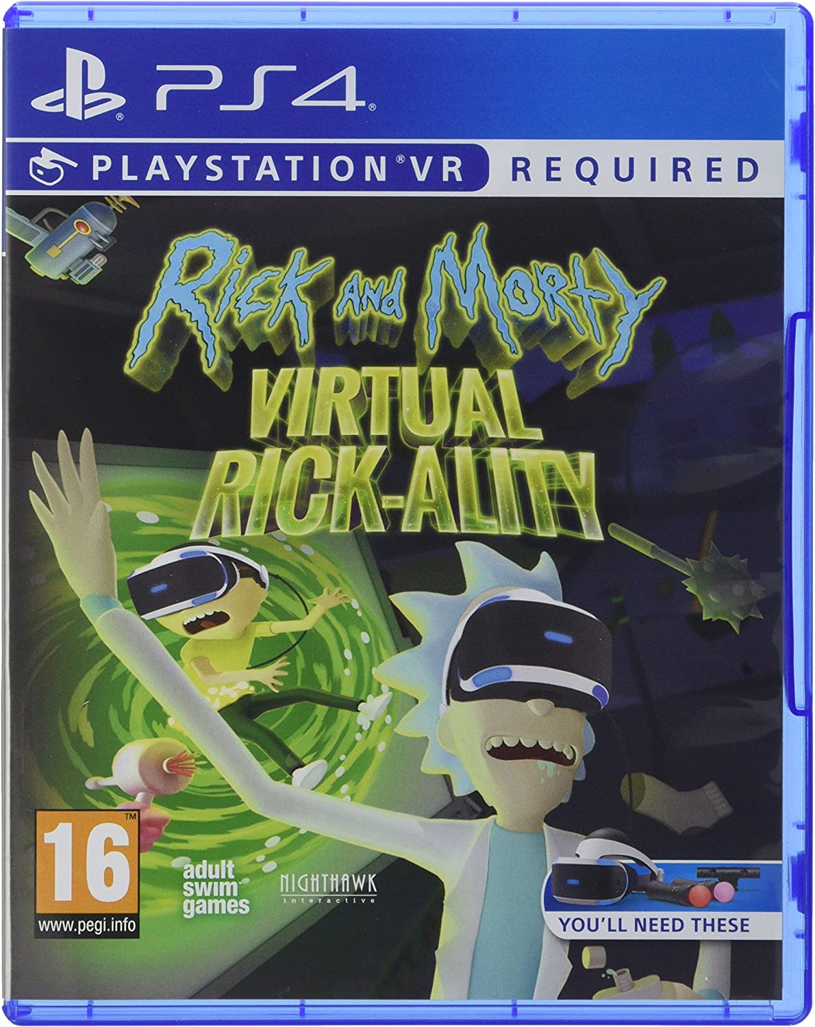 Rick and Morty Virtual Rick-Ality PS4 Game - PEGI 16