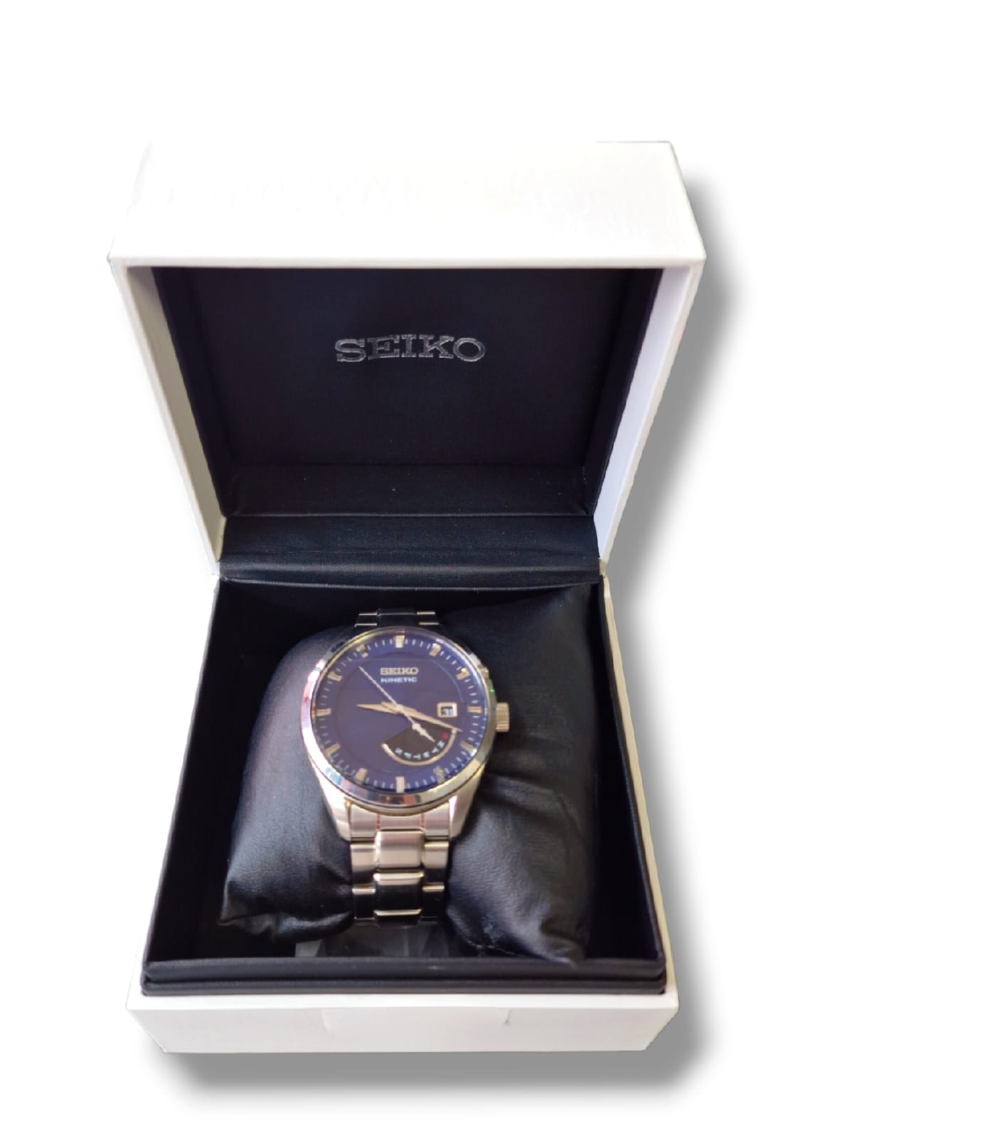 SEIKO PROSPEX Gents S/Steel Kinetic Watch SRN047P1