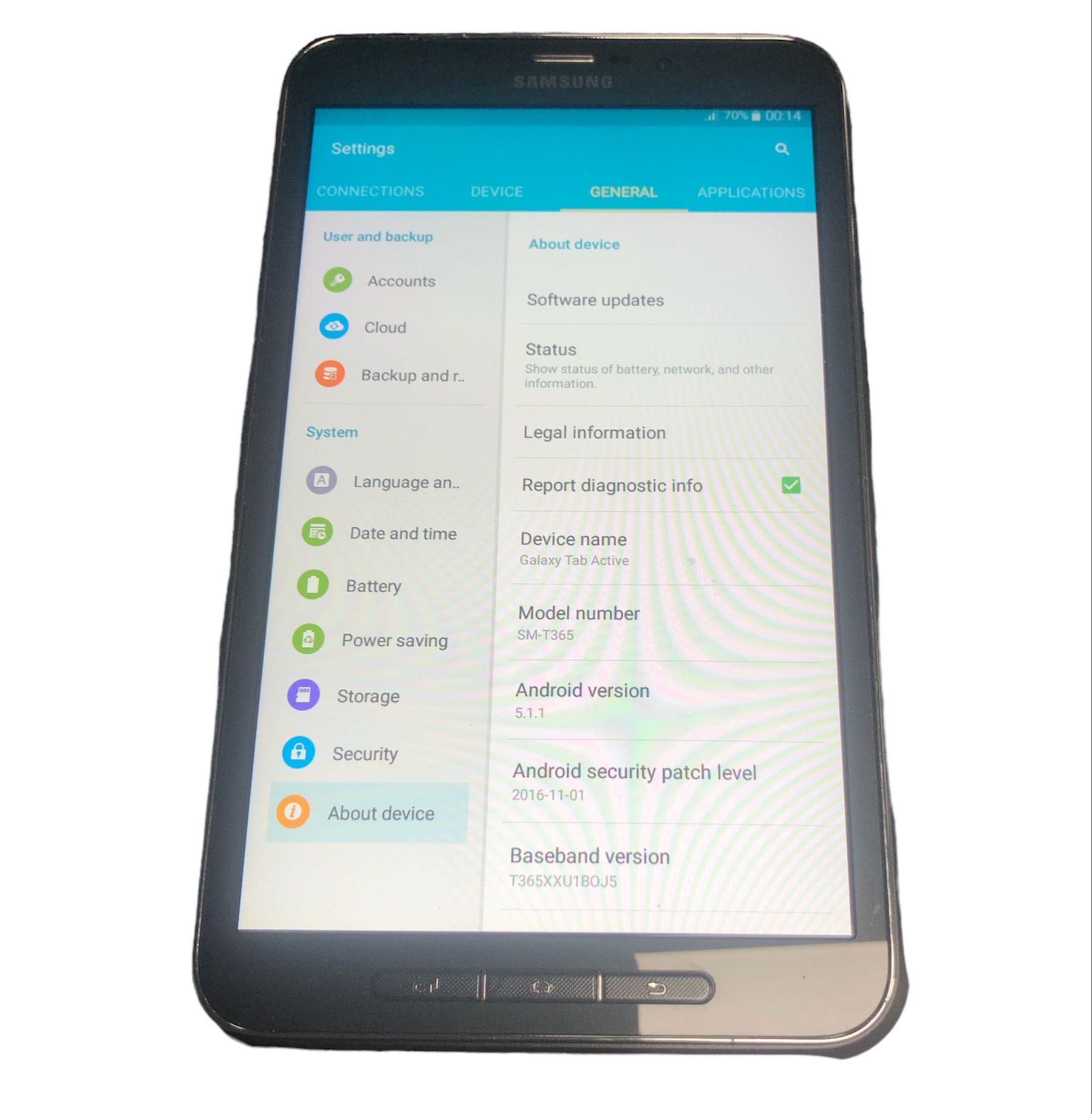 Samsung Galaxy Active Tablet