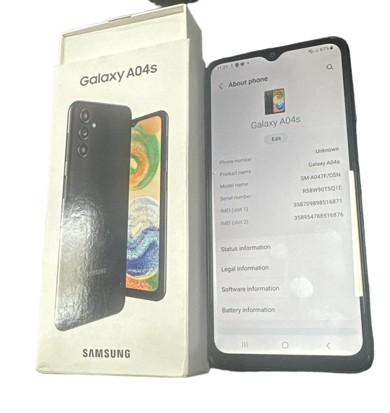 Samsung Galaxy A04S (3GB+32GB) Black, Unlocked Boxed