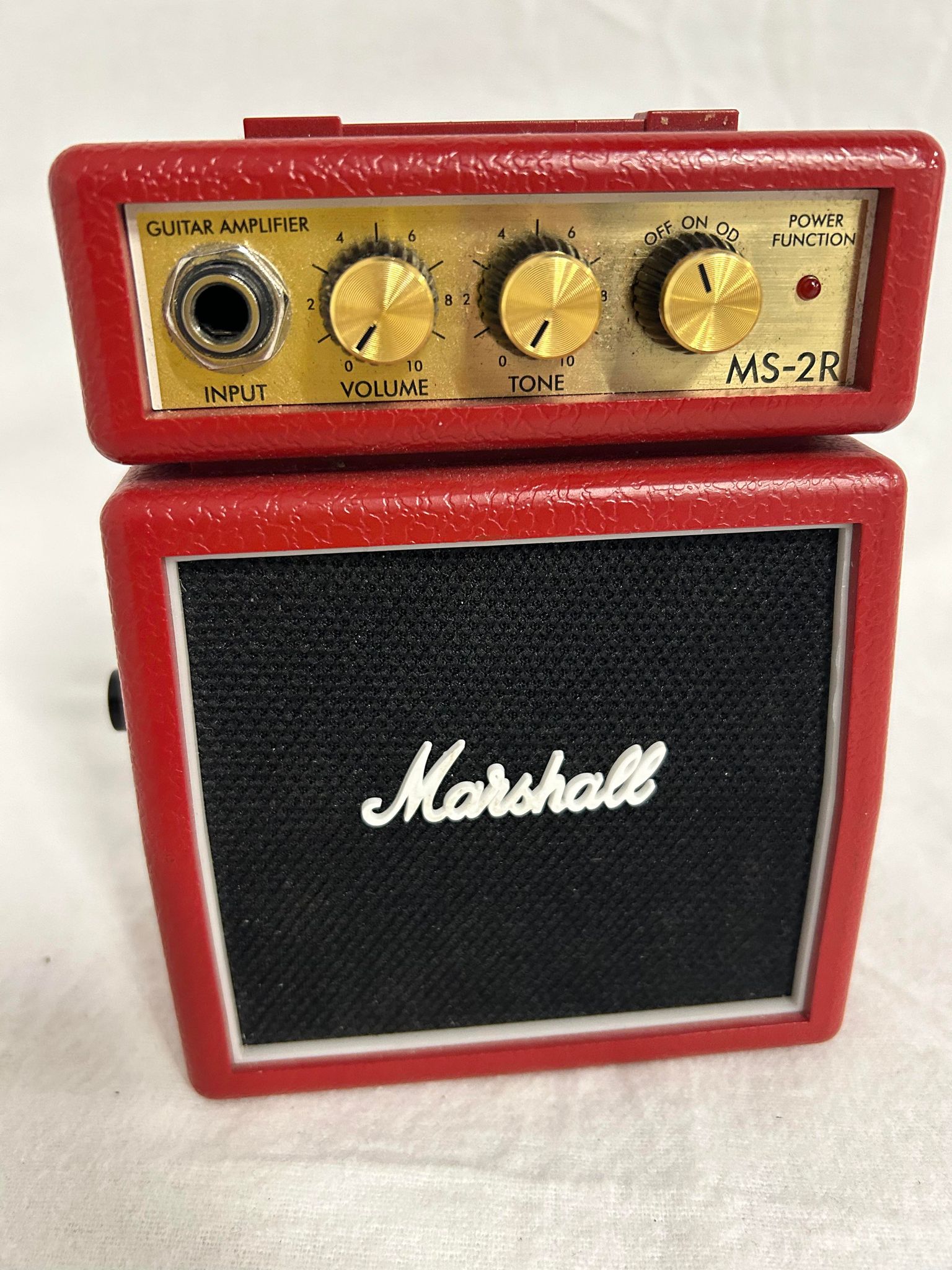 Marshall MS-2 Micro Amp, Red - Battery Powered No Mains Lead 
