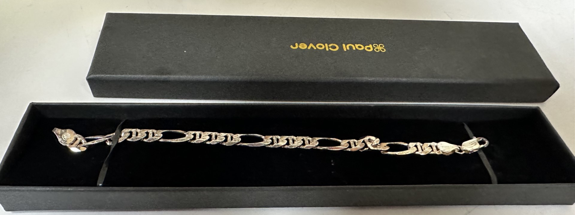 Sterling Silver Men's Curb Chain-12gm-bracelet