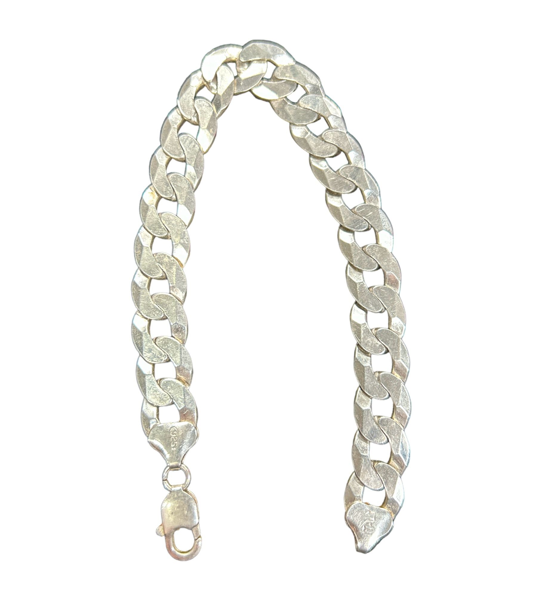 Silver Linked Bracelet - 31.86g / 9inch