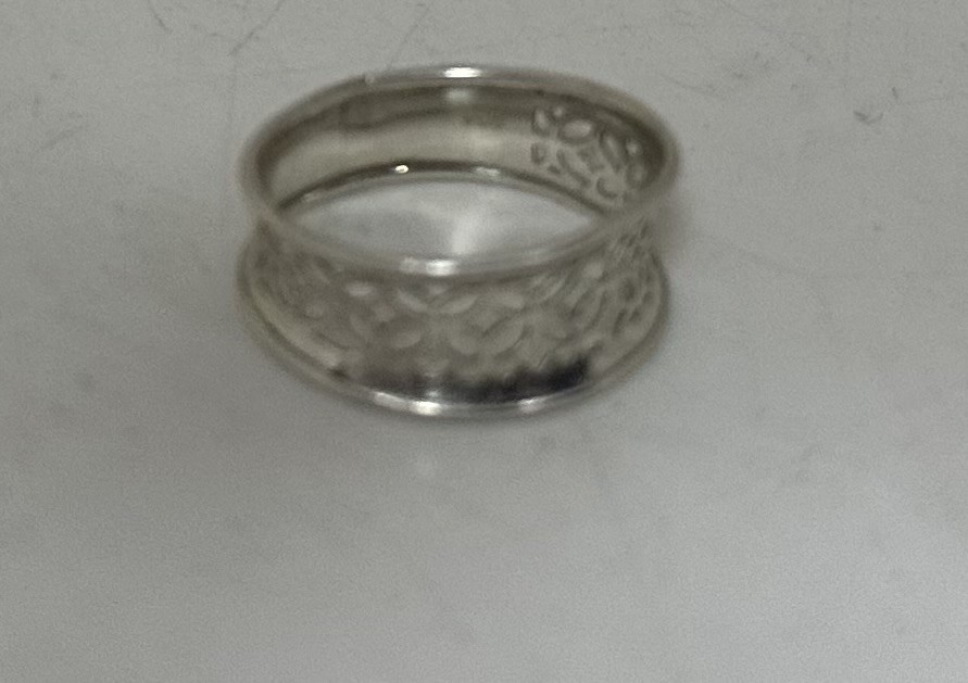 Sterling silver wedding band 