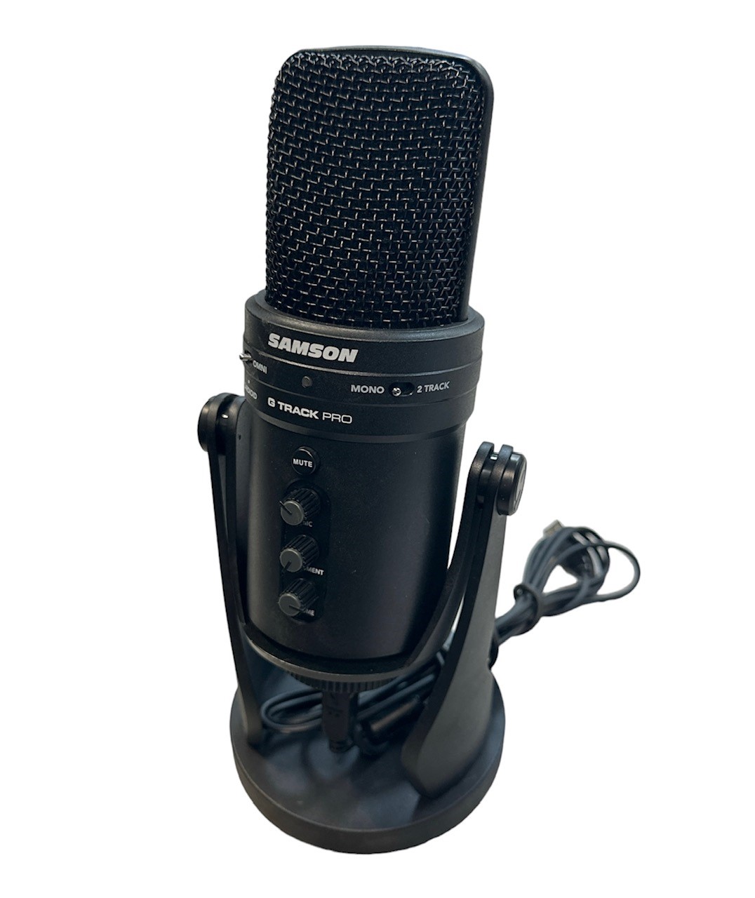 Samson G-Track Pro - Professional USB Microphone with Audio Interface - Black - Unboxed