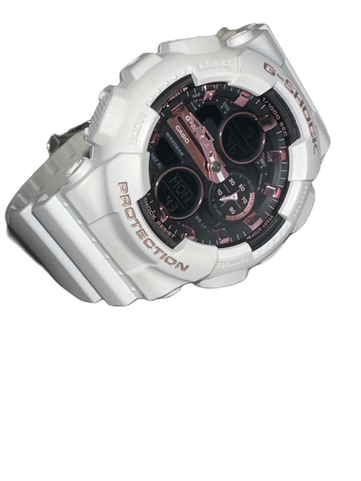 Casio G-Shock Watch with Plastic Strap GMA-S140M-7AER - Purple/White