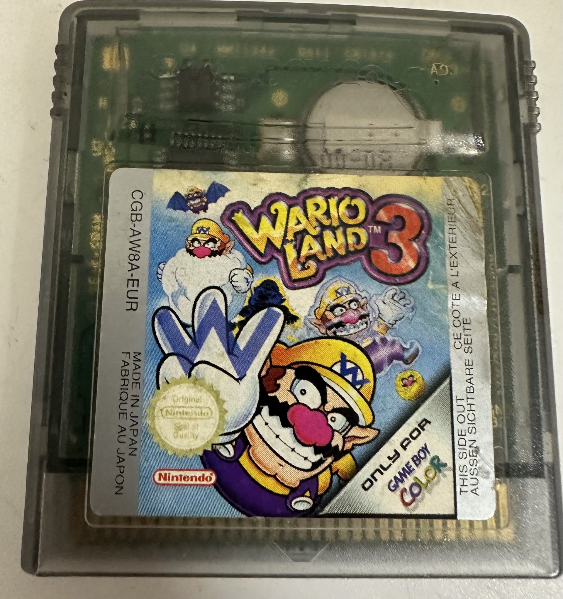 Nintendo Gameboy Color Wario land 3 Unboxed