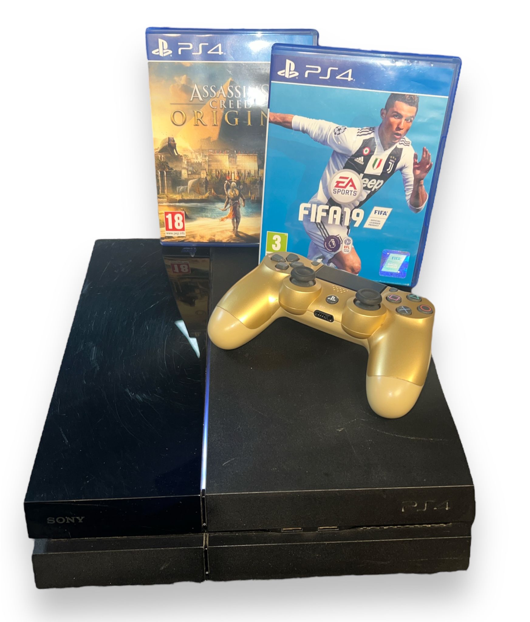 PS4 Original 500gb bundle w Assasins Creed and Fifa 19