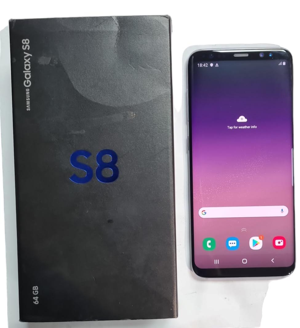 Samsung S8 - 64GB - SM-G950F - Orchid Grey - SCREEN BURN - Boxed
