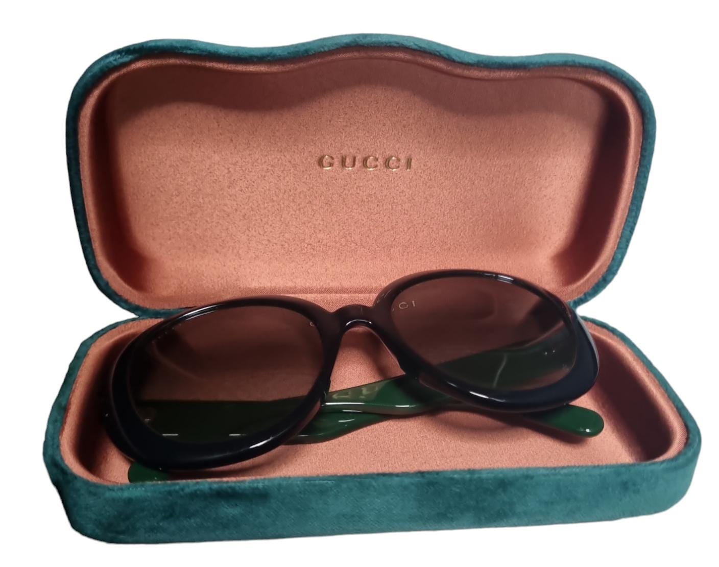 Gucci Sunglasses - WEK15BUAZN - Green, Red and Gold