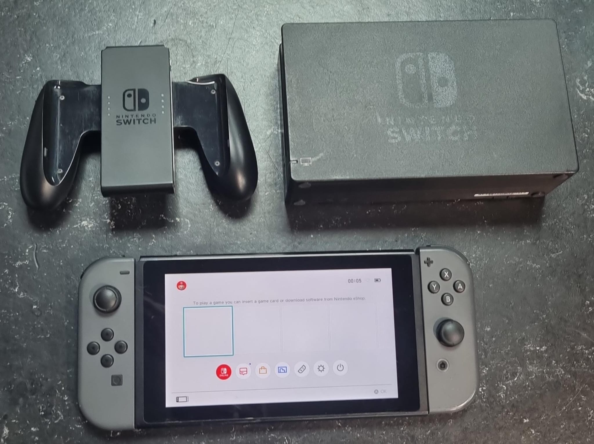 Nintendo Switch V2 - Grey - HAC-001 With Power A Everywhere Messenger Nintendo Switch Bag - No Box