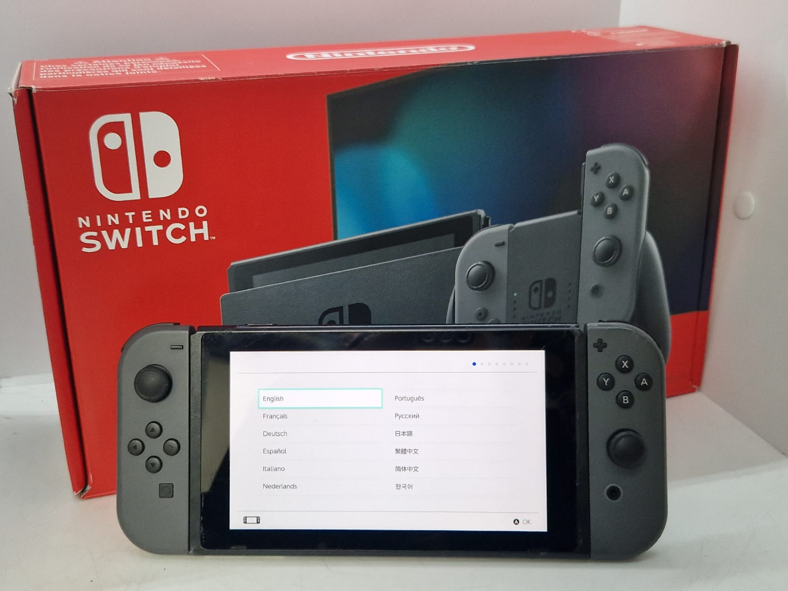 Nintendo Switch Game Console - Grey V2 With Box