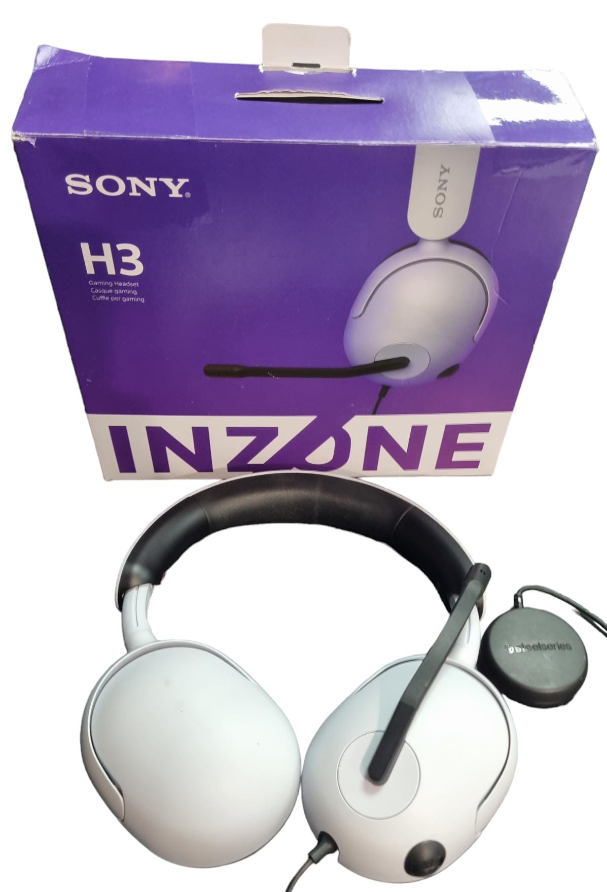 Sony INZONE H3 PS4, PS5, PC Wired Gaming Headset - White - Boxed