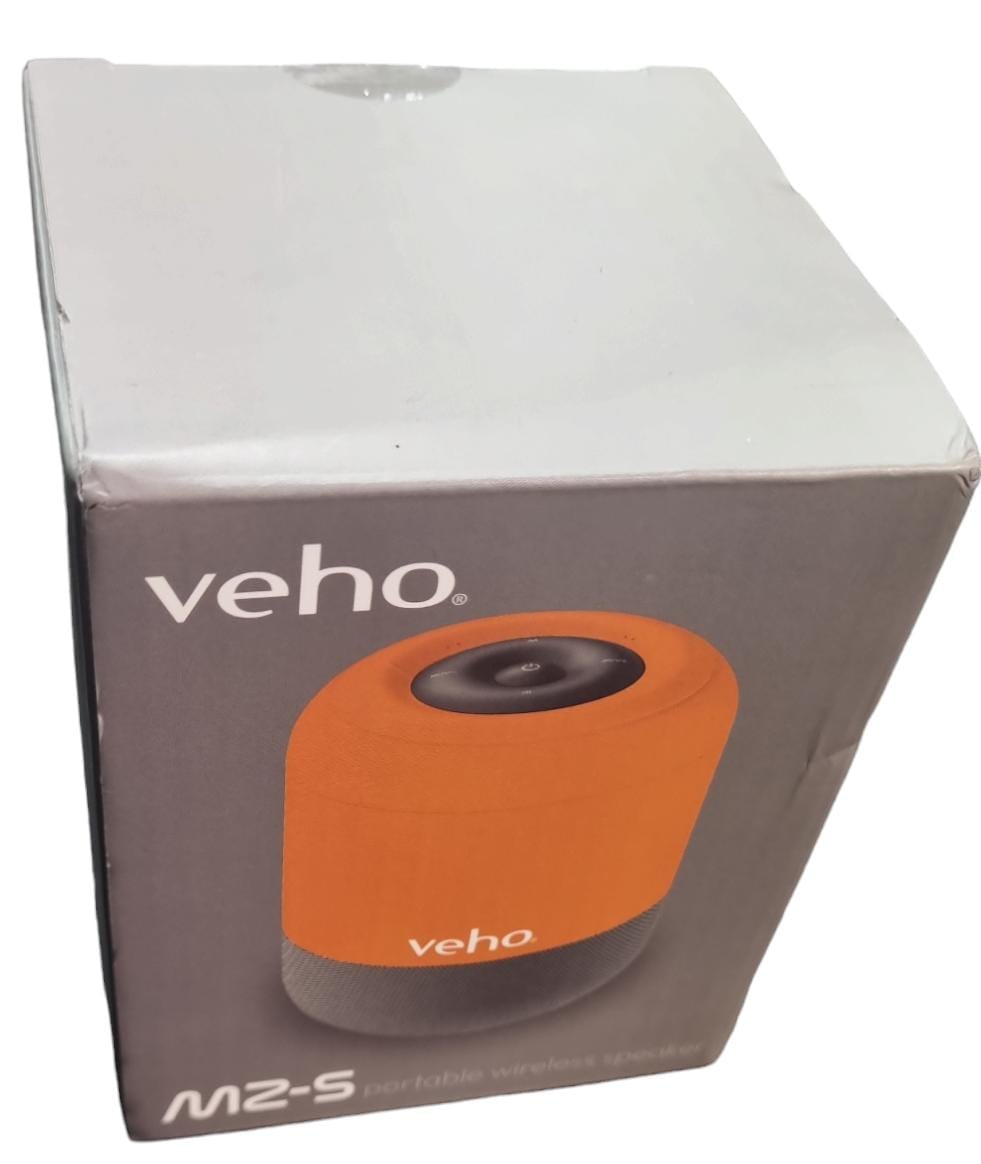 Veho MZ-S Portable Wireless Speaker - Orange - NEW
