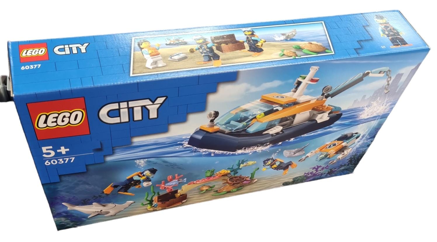 LEGO 60377 City Explorer Diving Boat - New+