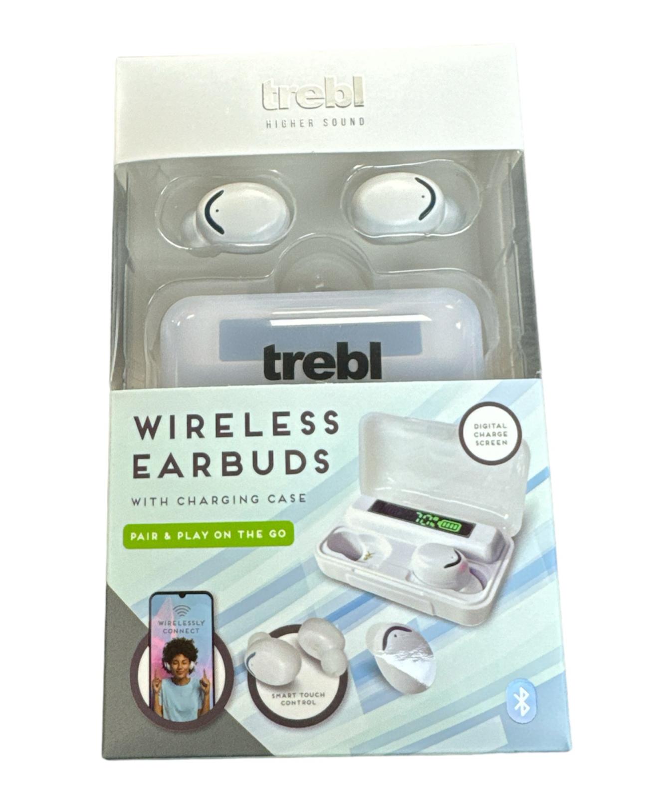 Trebl Wireless Earphones Brand New White