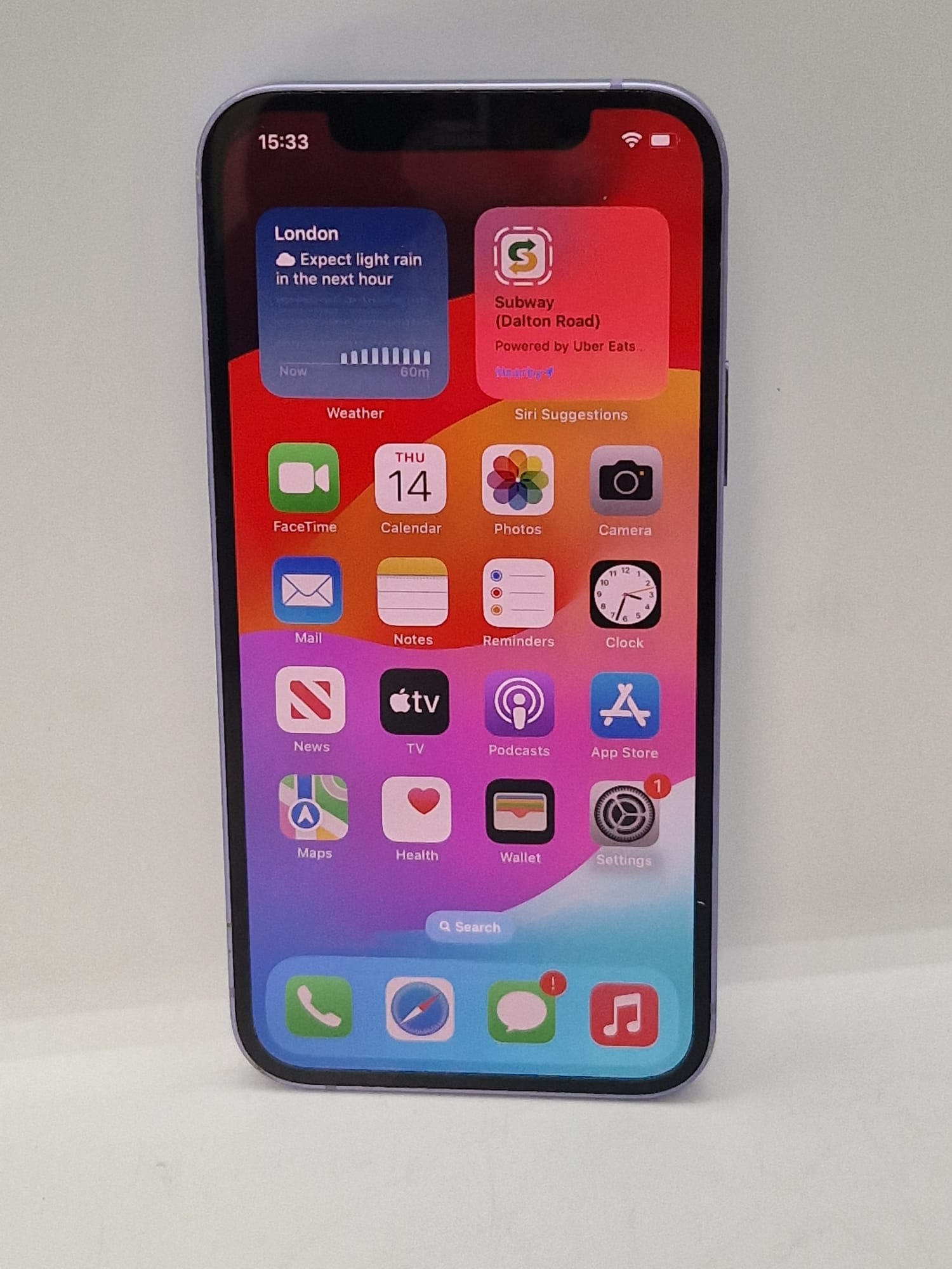 Apple iPhone 12 - 64GB - Purple (Unlocked) Battery health at 81%