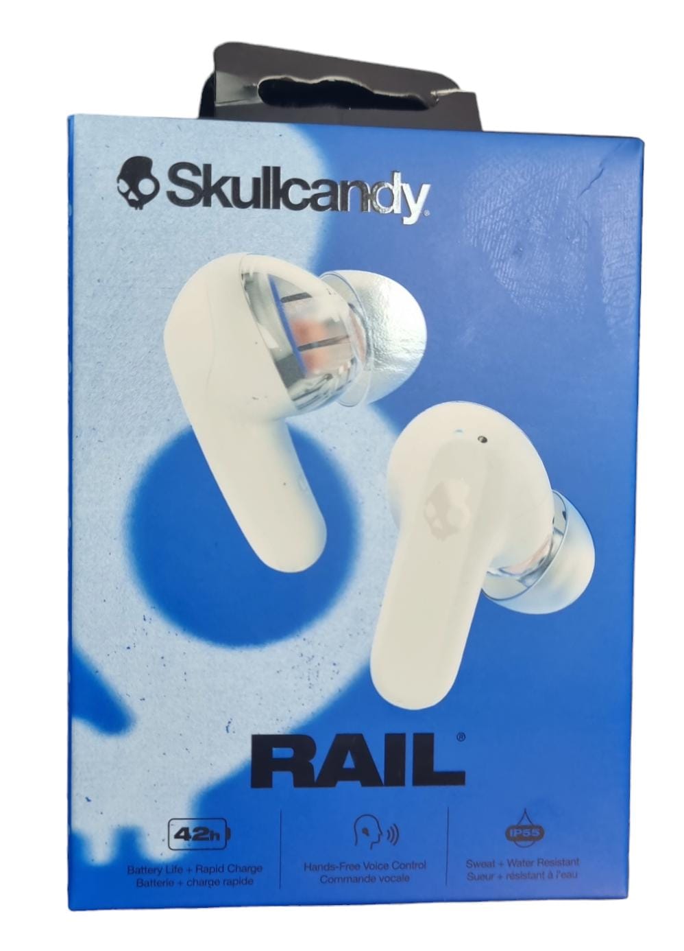 Skullcandy Rail True Wireless Earbuds - White - NEW