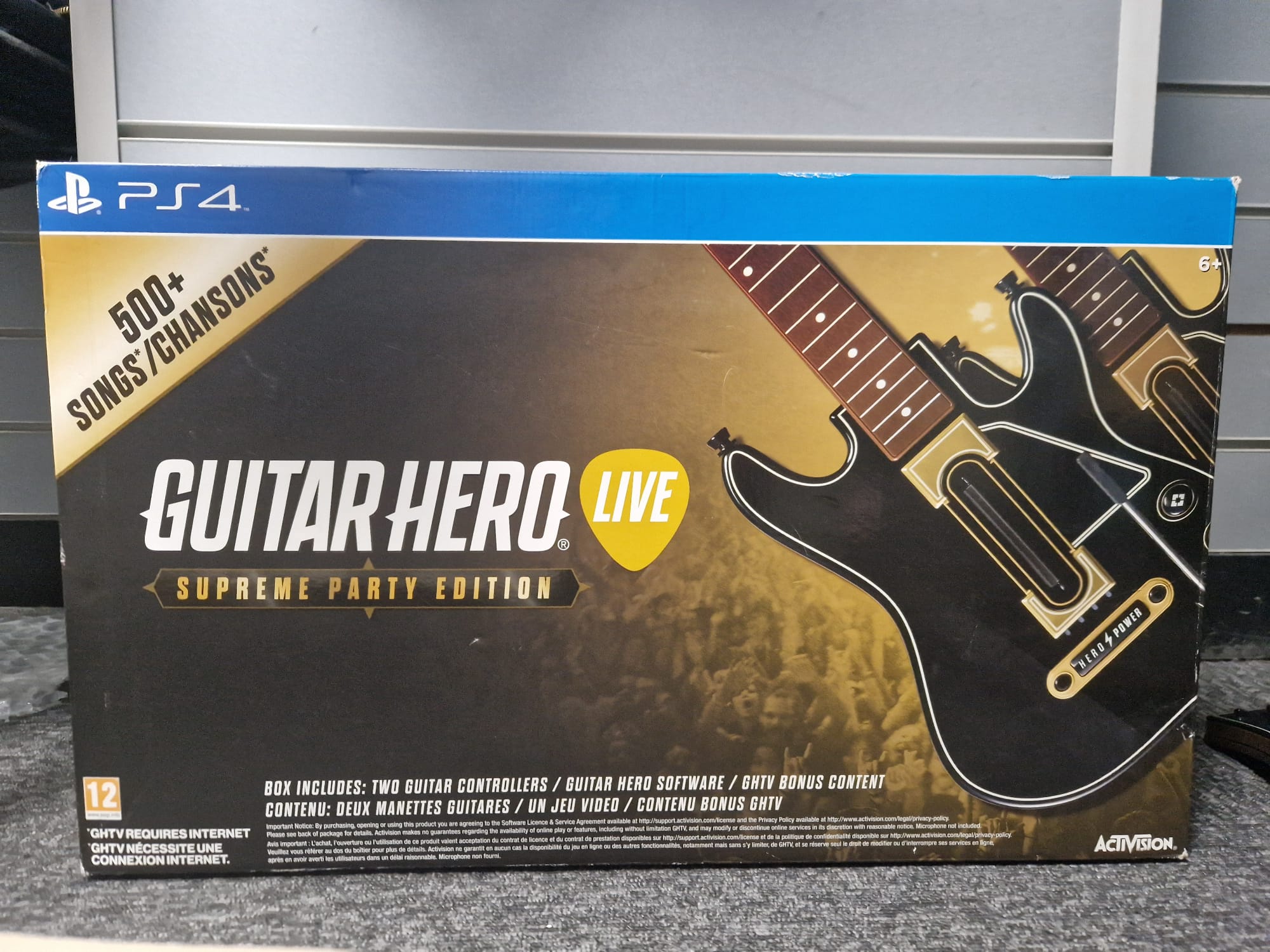 PS4 Guitar Hero Live Supreme Party Edition complete with both dongles