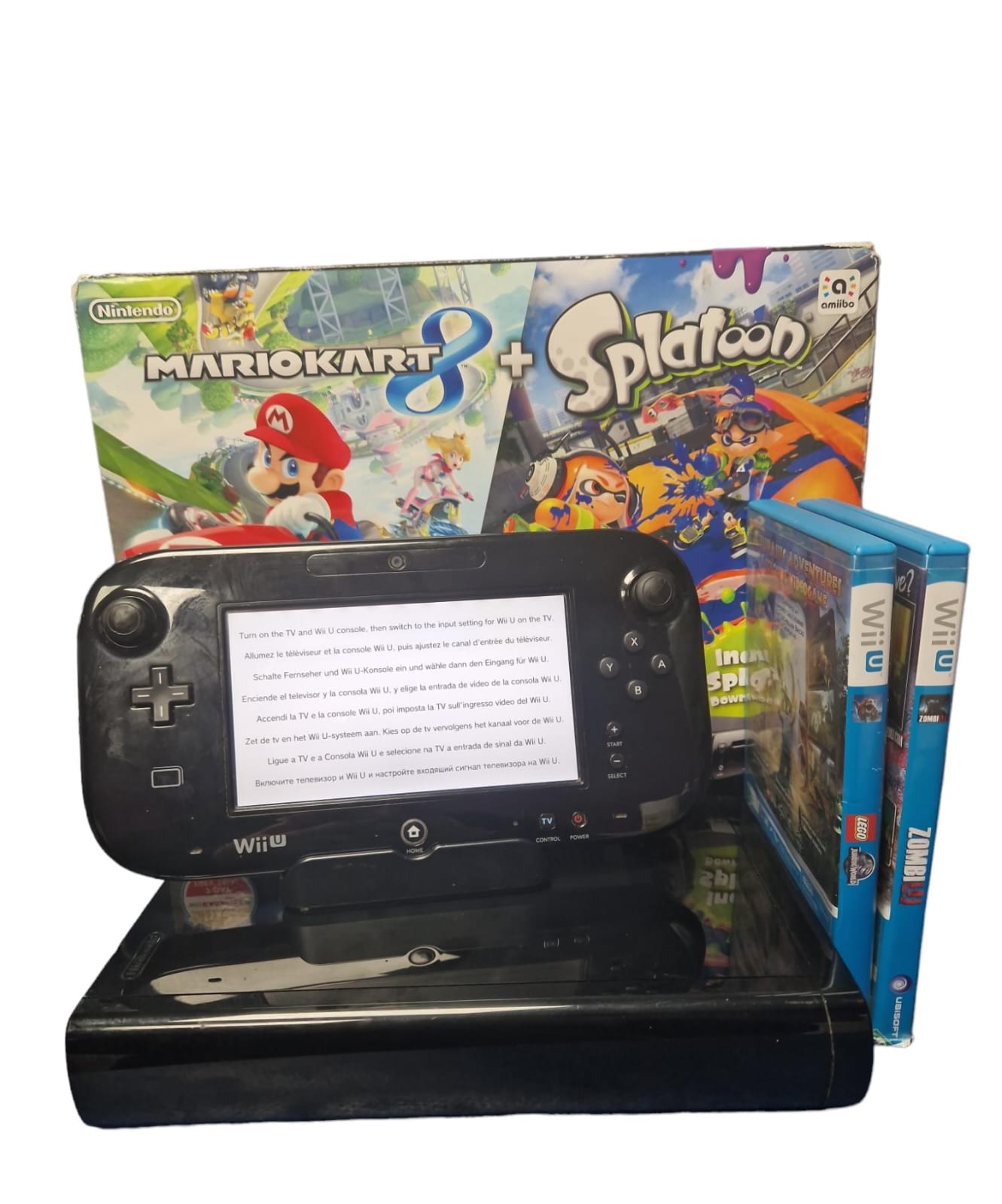 Nintendo wii U, Boxed with 2 games 