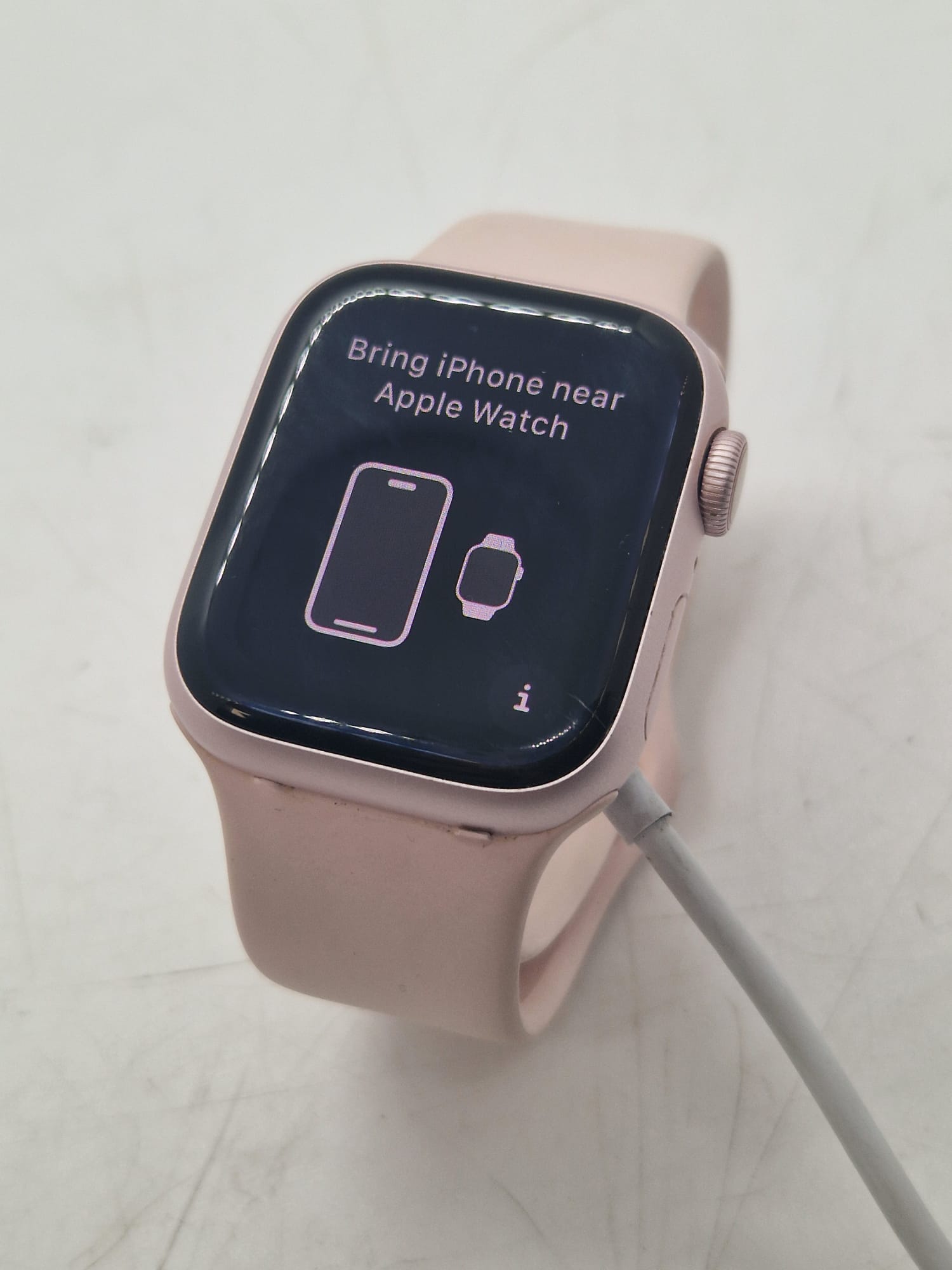 Apple Watch Series 9 41mm Aluminum Case with Sport Band - Light Pink (GPS + CEL)