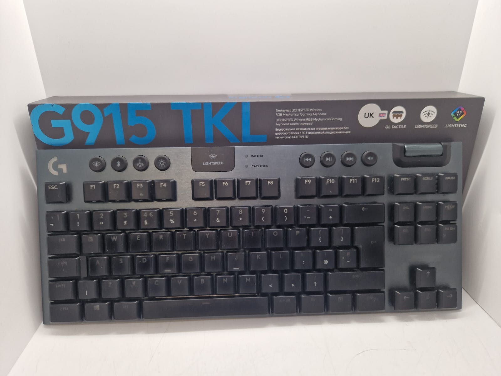 Logitech G915 Wireless RGB Tactical Gaming Keyboard - Black