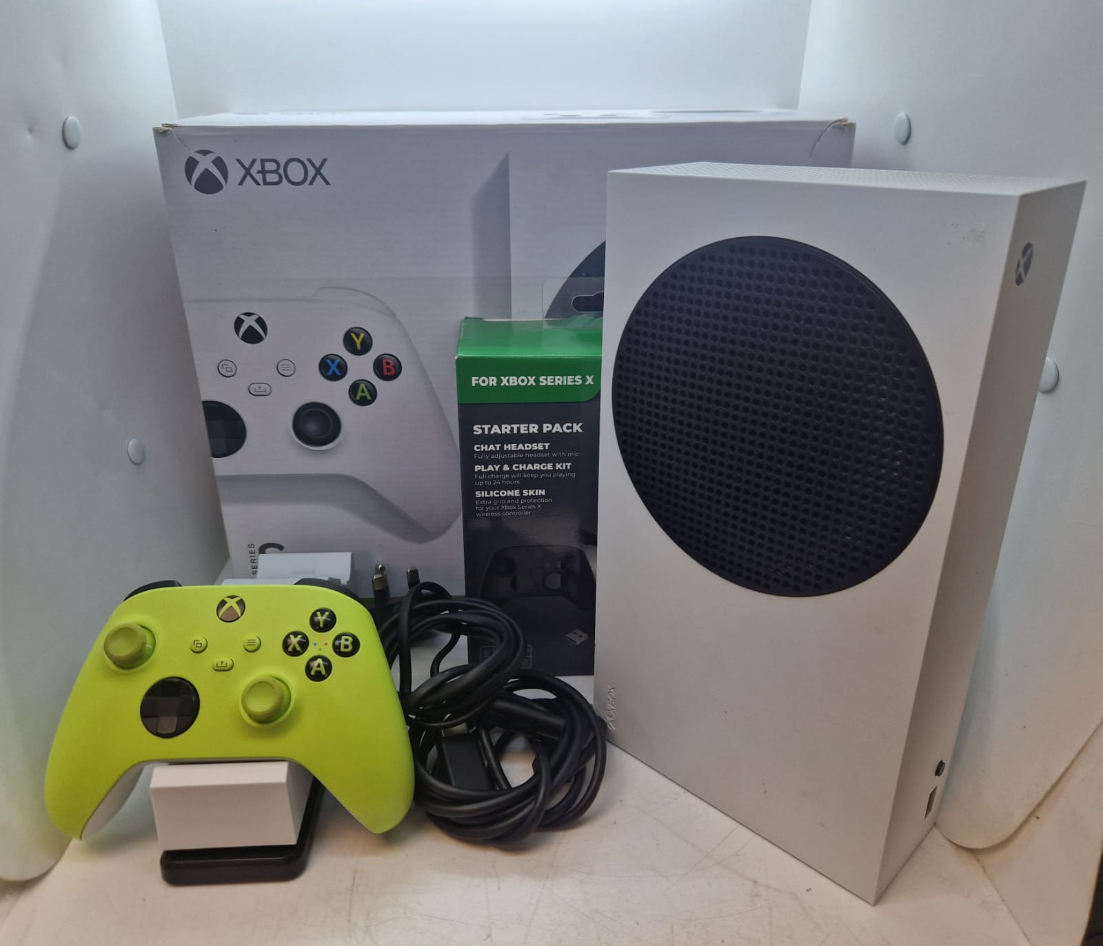Microsoft Xbox Series S 512GB Video Game Console - White With Yellow Controller