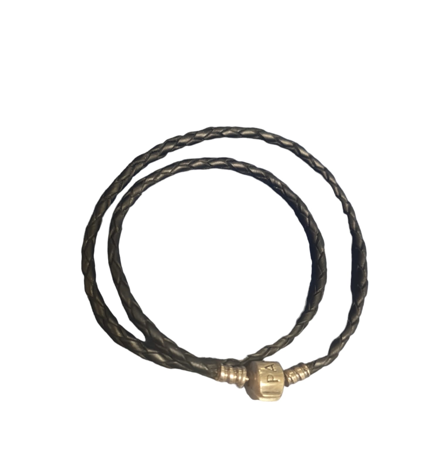 Pandora Black Woven Leather Bracelet