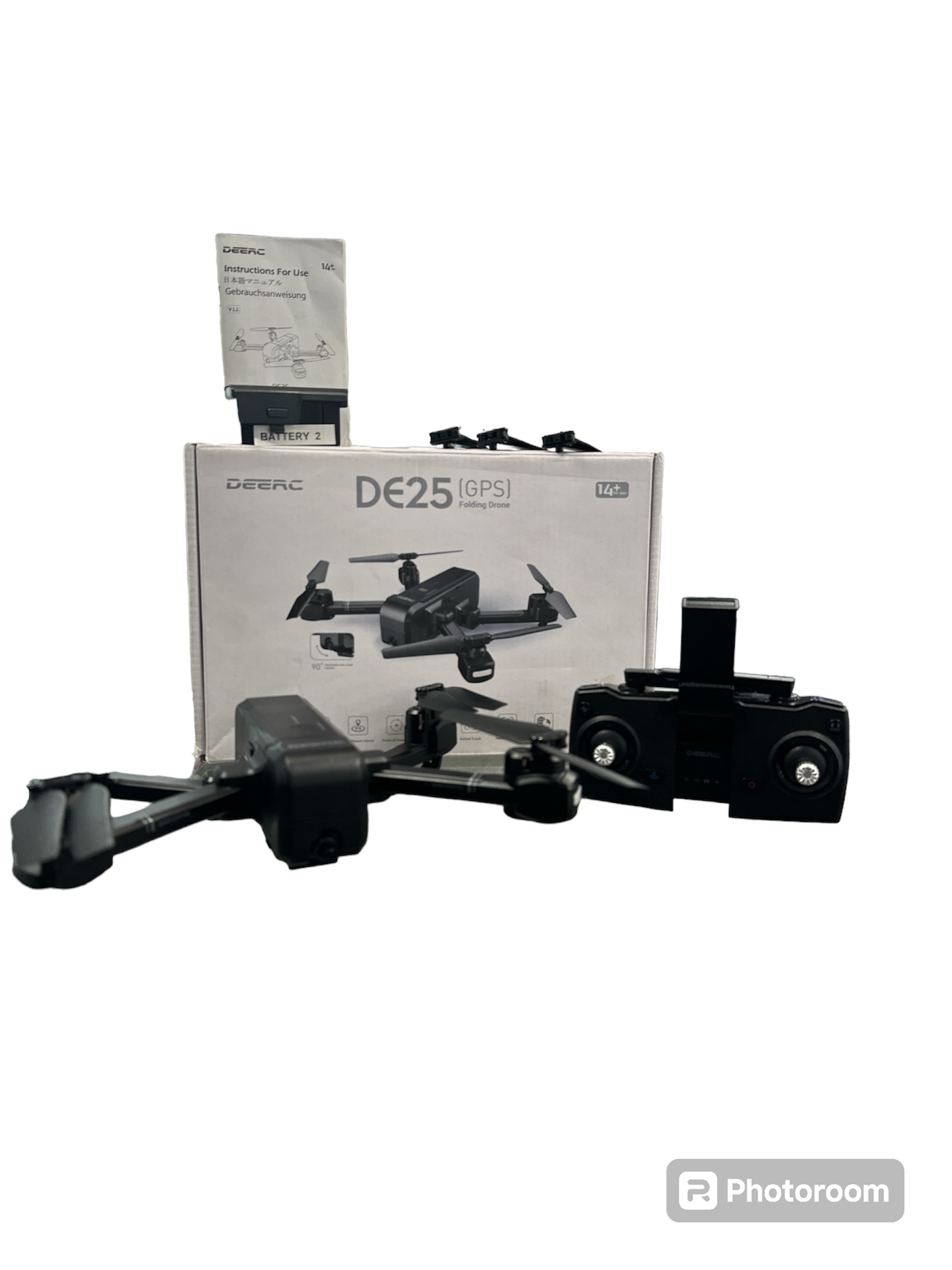 Deerc DE25 Folding Drone Boxed