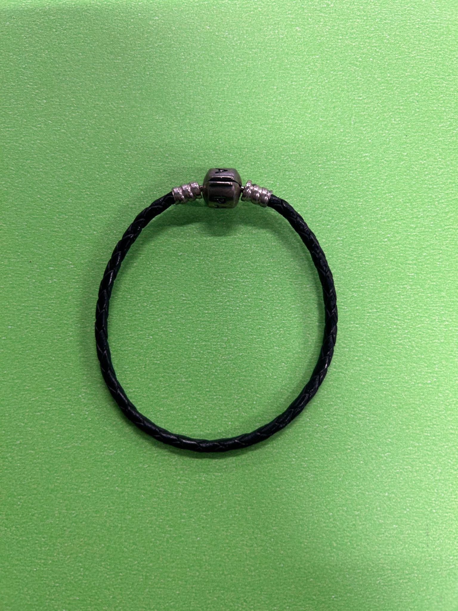 Pandora Single Woven Black Braided Bracelet 17cm